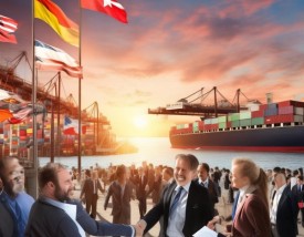 推动国际贸易合作，深化经济繁荣